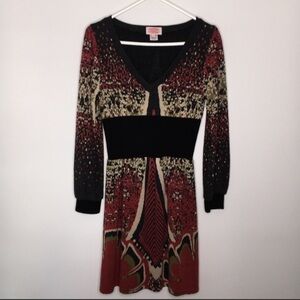 AOYAMA ITCHOME SIZE SMALL LONG SLEEVE ABOVE THE KNEE DRESS